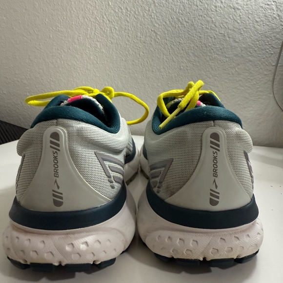 Brooks Women's Athletic Shoes - Gray, Pink, and Yellow - Picture 3 of 7